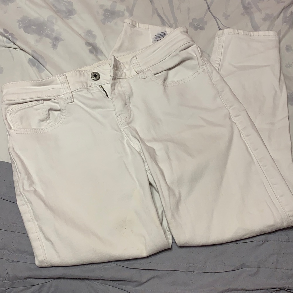 Ripped White Jeans